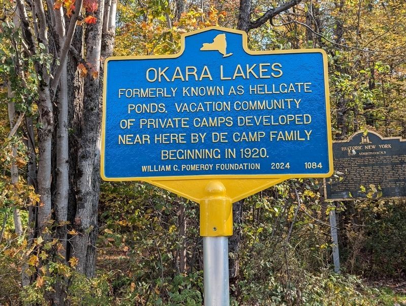 Okara Lakes Marker area with The Adirondacks Marker in the background. Click for full size. Okara Lakes Marker area with The Adirondacks Marker in the background image. Click for full size.