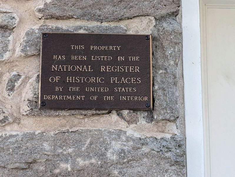 National Registry of Historic Places Plaque. Click for full size. National Registry of Historic Places Plaque image. Click for full size.