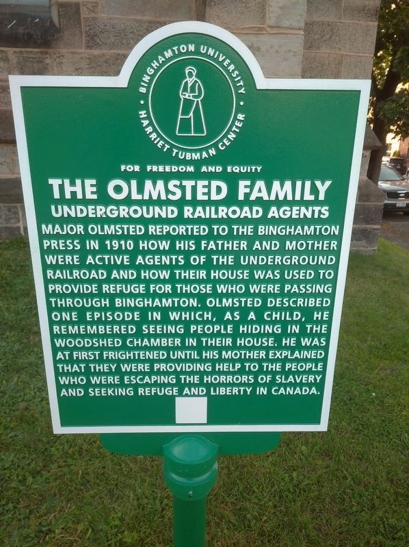 The Olmsted Family Marker. Click for full size. The Olmsted Family Marker image. Click for full size.