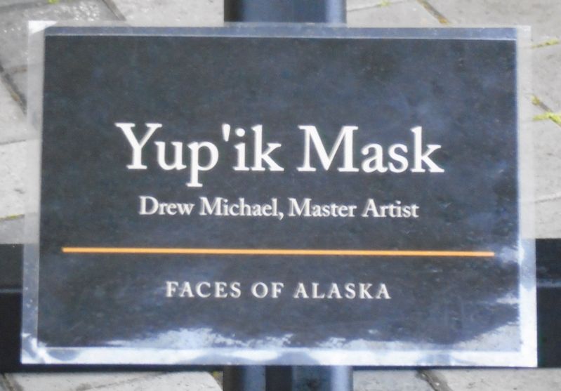 Faces of Alaska - Yup'ik Mask Marker image. Click for full size.