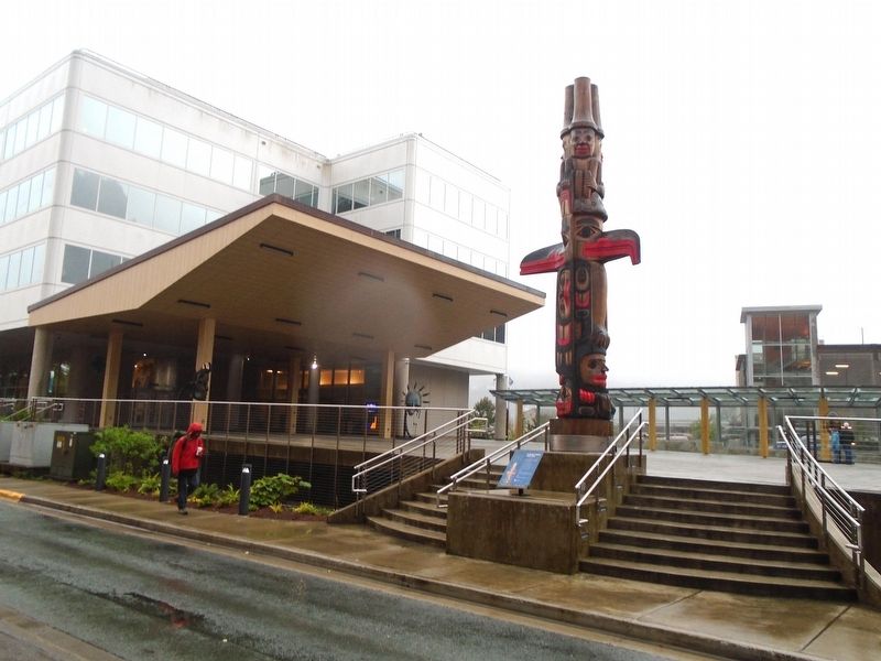 Sealaska Heritage Values Pole and Marker image. Click for full size.