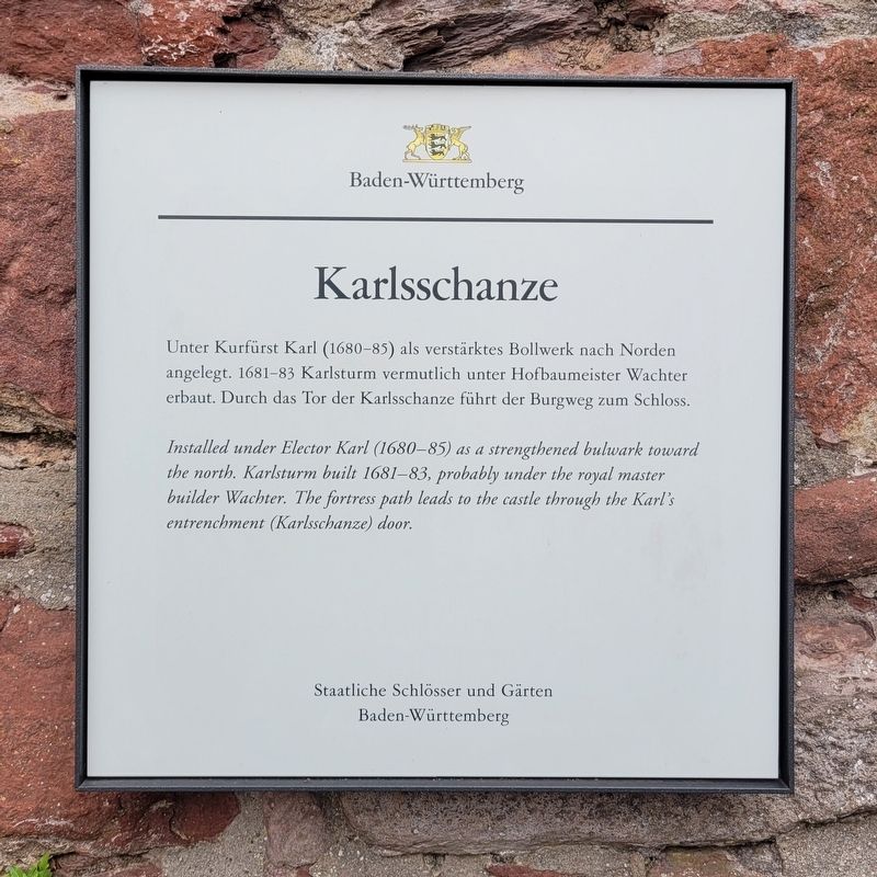 Karlsschanze / Karl's Entrenchment Door Marker. Click for full size. Karlsschanze / Karl's Entrenchment Door Marker image. Click for full size.