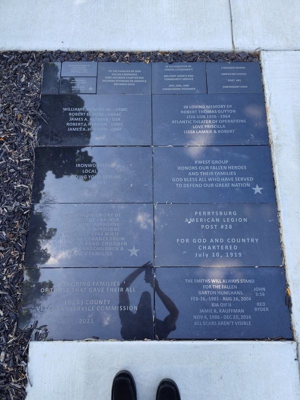 Northwest Ohio Gold Star Families Memorial. Click for full size. Northwest Ohio Gold Star Families Memorial image. Click for full size.
