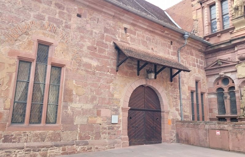 The view of the Women's Room Building and Marker from the inside courtyard. Click for full size. The view of the Women's Room Building and Marker from the inside courtyard image. Click for full size.