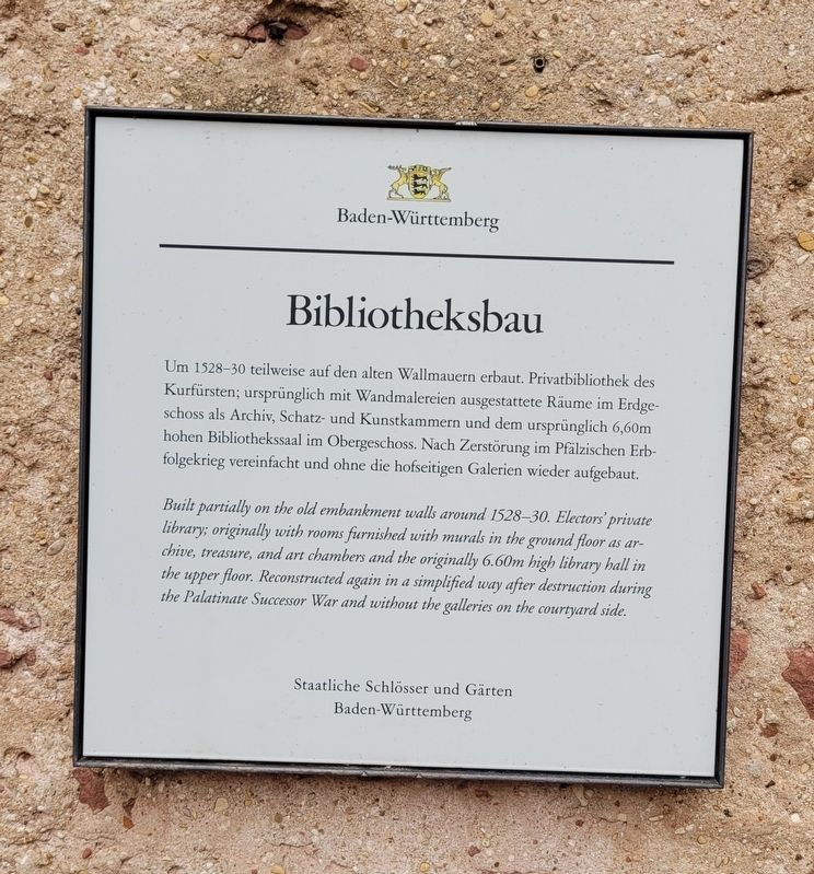 Bibliotheksbau / Library Building Marker. Click for full size. Bibliotheksbau / Library Building Marker image. Click for full size.