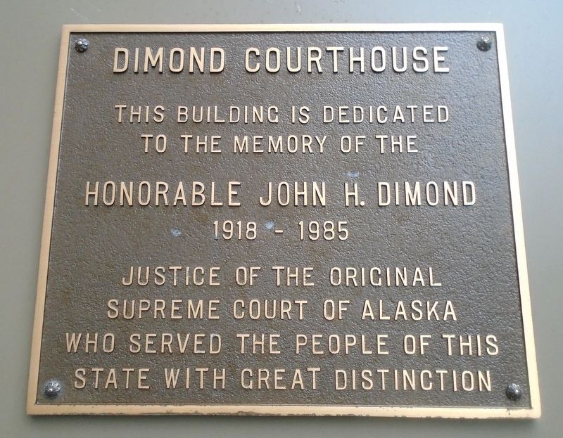 Dimond Courthouse Marker. Click for full size. Dimond Courthouse Marker image. Click for full size.