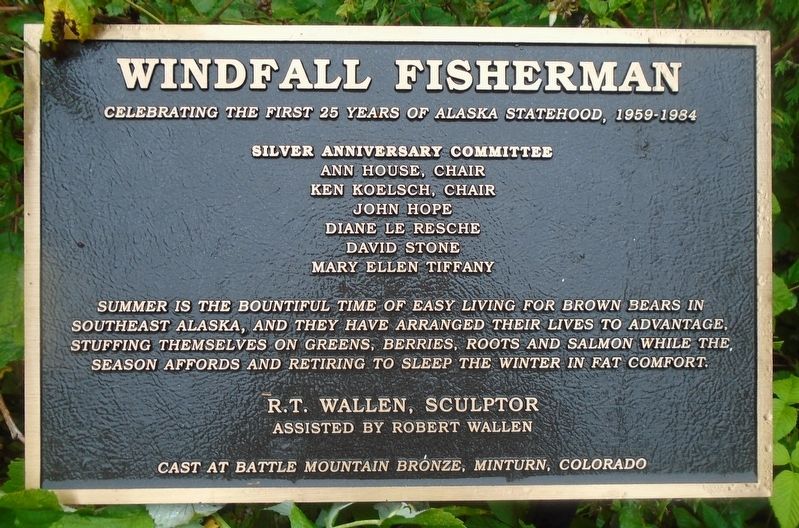 Windfall Fisherman Marker. Click for full size. Windfall Fisherman Marker image. Click for full size.