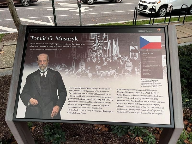 Tom� G. Masaryk Marker image. Click for full size.