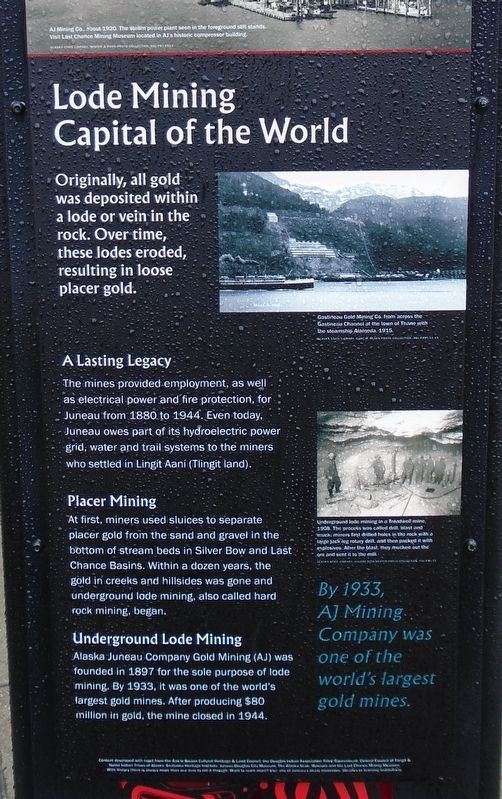 Lode Mining Capital of the World Marker. Click for full size. Lode Mining Capital of the World Marker image. Click for full size.