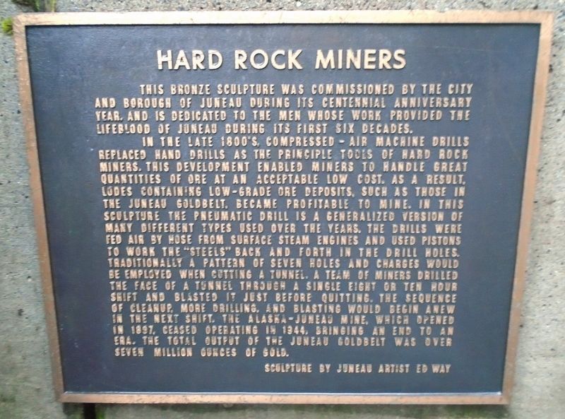 Hard Rock Miners Marker. Click for full size. Hard Rock Miners Marker image. Click for full size.