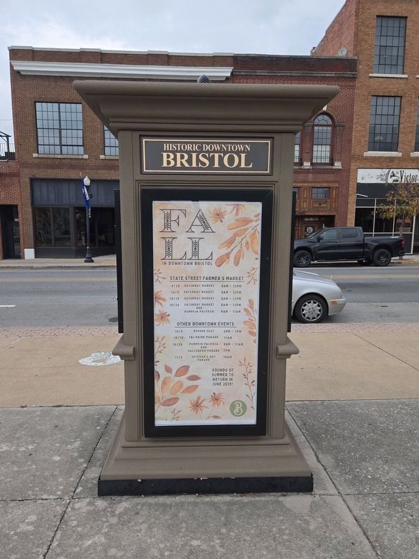 Birthplace of Country Music Marker has been replaced at the kiosk image. Click for full size.