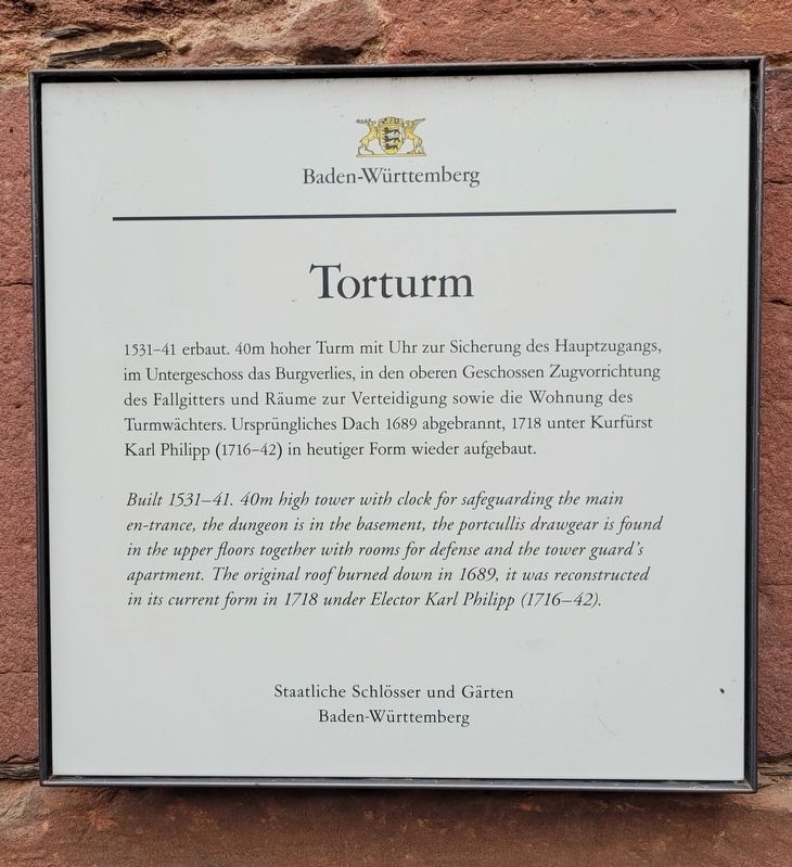 Torturm / Gate Tower Marker. Click for full size. Torturm / Gate Tower Marker image. Click for full size.