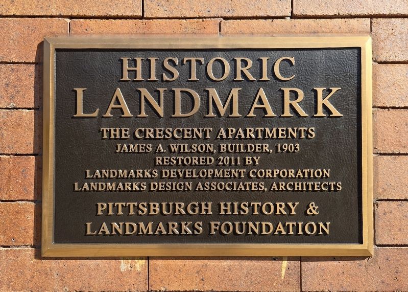 The Crescent Apartments Marker image. Click for full size.