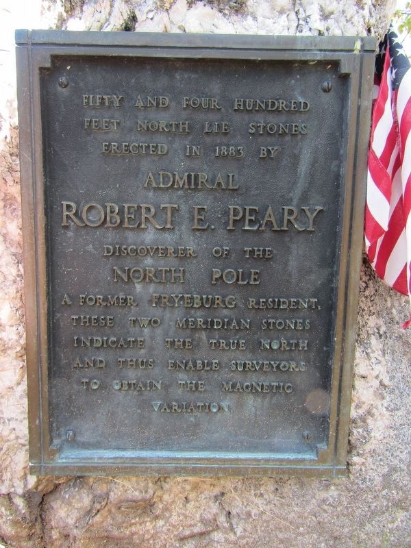Robert E. Peary Stones Marker. Click for full size. Robert E. Peary Stones Marker image. Click for full size.