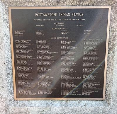 The Ēkwabet statue dedication plaque. Click for full size. The Ēkwabet statue dedication plaque image. Click for full size.
