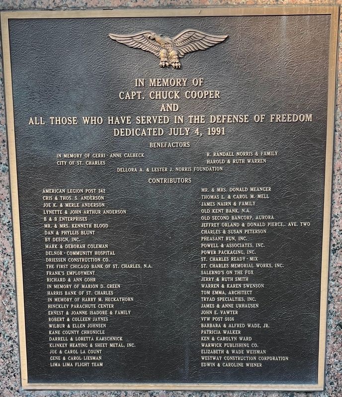 Capt. Chuck Cooper Marker image. Click for full size.