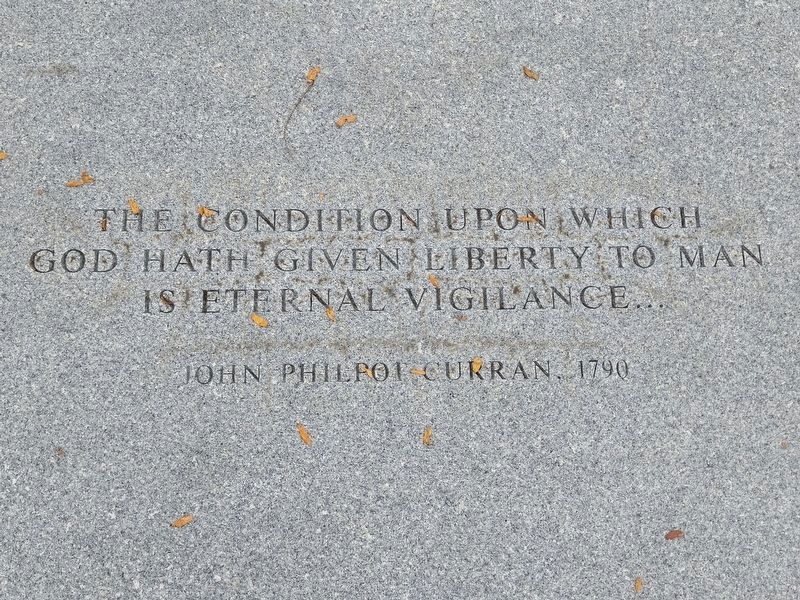 Inscription at the south side of the military statues display. Click for full size. Inscription at the south side of the military statues display image. Click for full size.