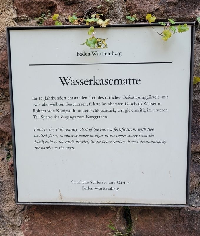 Wasserkasematte / Water Casemate Marker. Click for full size. Wasserkasematte / Water Casemate Marker image. Click for full size.