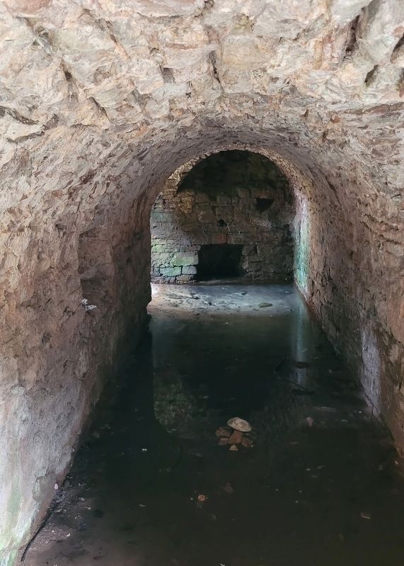 The view inside the Water Casemate structure. Click for full size. The view inside the Water Casemate structure image. Click for full size.