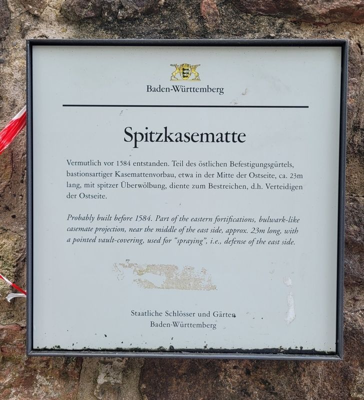 Spitzkasematte / Spraying Casemate Marker. Click for full size. Spitzkasematte / Spraying Casemate Marker image. Click for full size.