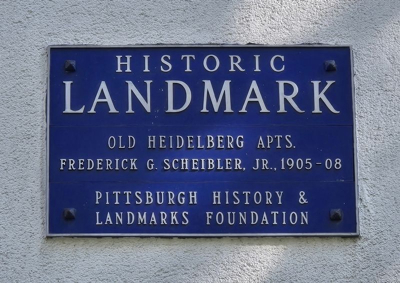 Old Heidelberg Apts. Marker. Click for full size. Old Heidelberg Apts. Marker image. Click for full size.