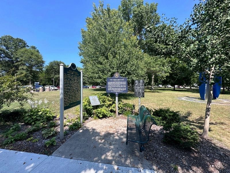 The Iron Brigade / The Twenty-Fourth Michigan Volunteer Infantry Regiment Marker. Click for full size. The Iron Brigade / The Twenty-Fourth Michigan Volunteer Infantry Regiment Marker image. Click for full size.