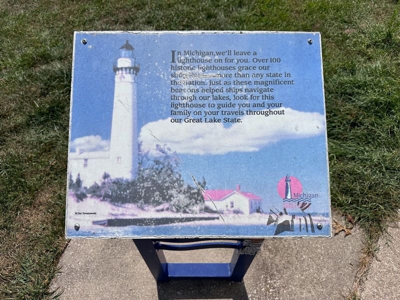 Michigan Lighthouses Marker. Click for full size. Michigan Lighthouses Marker image. Click for full size.