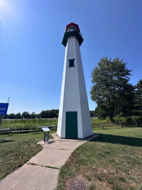 Michigan Lighthouses Marker. Click for full size. Michigan Lighthouses Marker image. Click for full size.