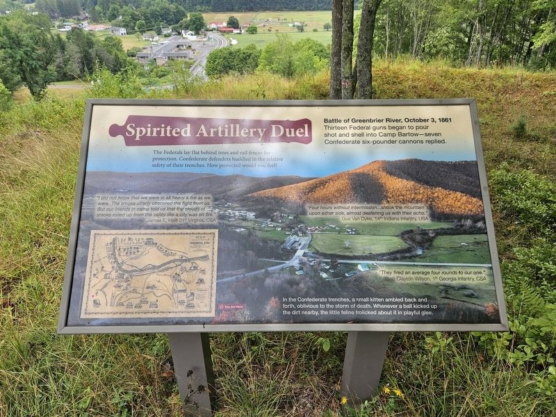 Spirited Artillery Duel Marker. Click for full size. Spirited Artillery Duel Marker image. Click for full size.
