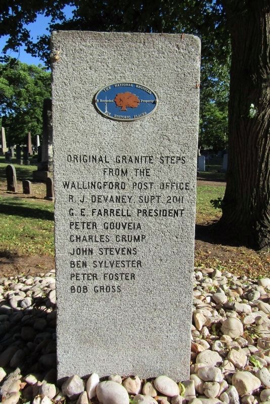 Wallingford Post Office Steps Marker. Click for full size. Wallingford Post Office Steps Marker image. Click for full size.