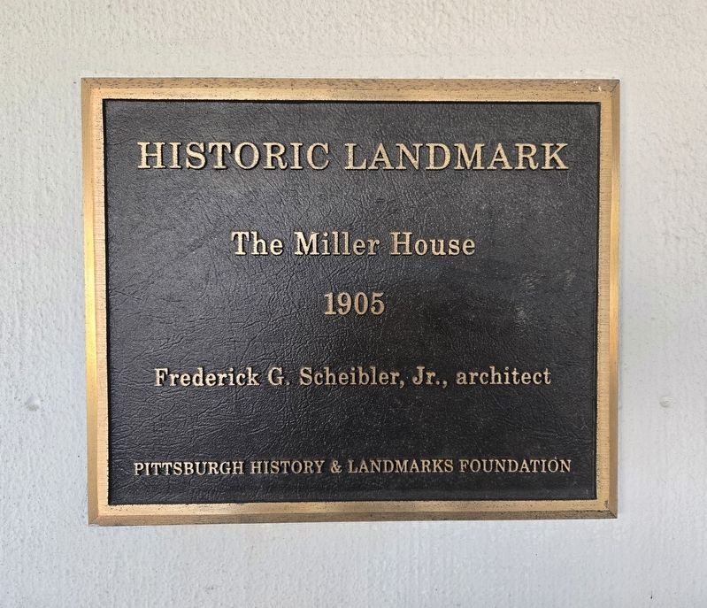 The Miller House Marker. Click for full size. The Miller House Marker image. Click for full size.