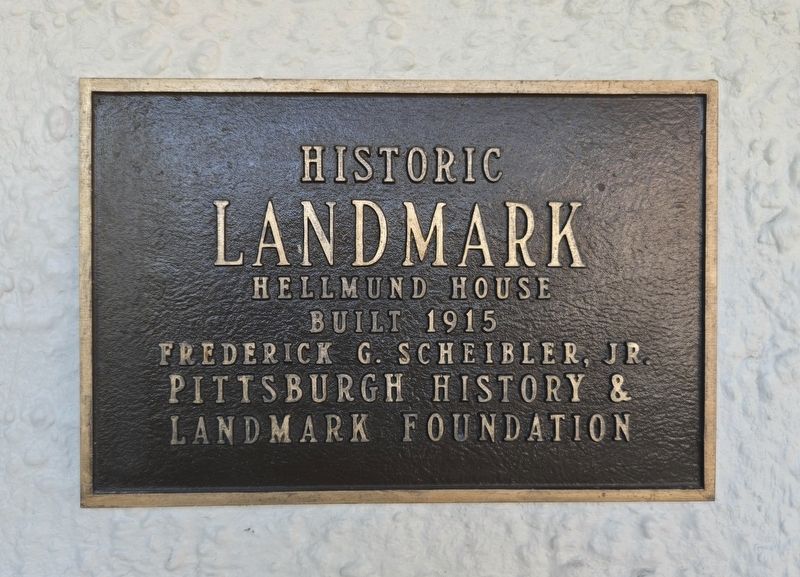 Hellmund House Marker. Click for full size. Hellmund House Marker image. Click for full size.