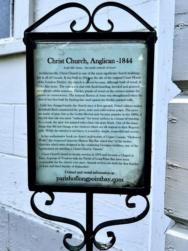 Christ Church, Anglican- 1844 Marker image. Click for full size.