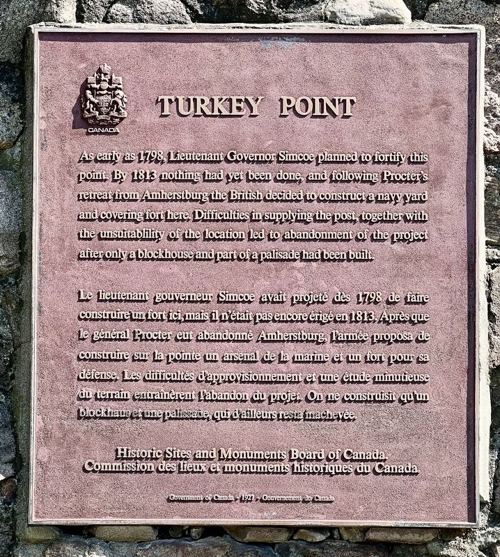 Turkey Point Marker. Click for full size. Turkey Point Marker image. Click for full size.