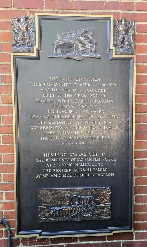The Pioneer Jackson Family Marker image. Click for full size.