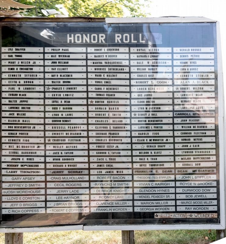 Sunfield Area Honor Roll Marker, Right Side image. Click for full size.
