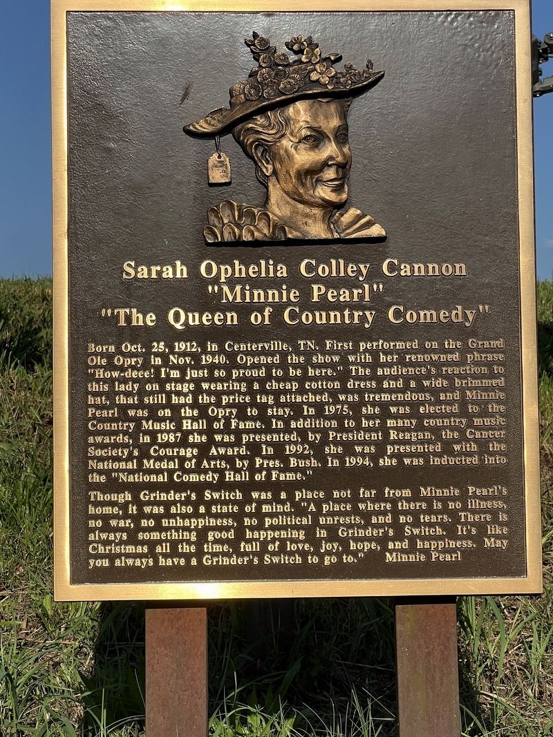 Sarah Ophelia Colley Cannon Marker image. Click for full size.