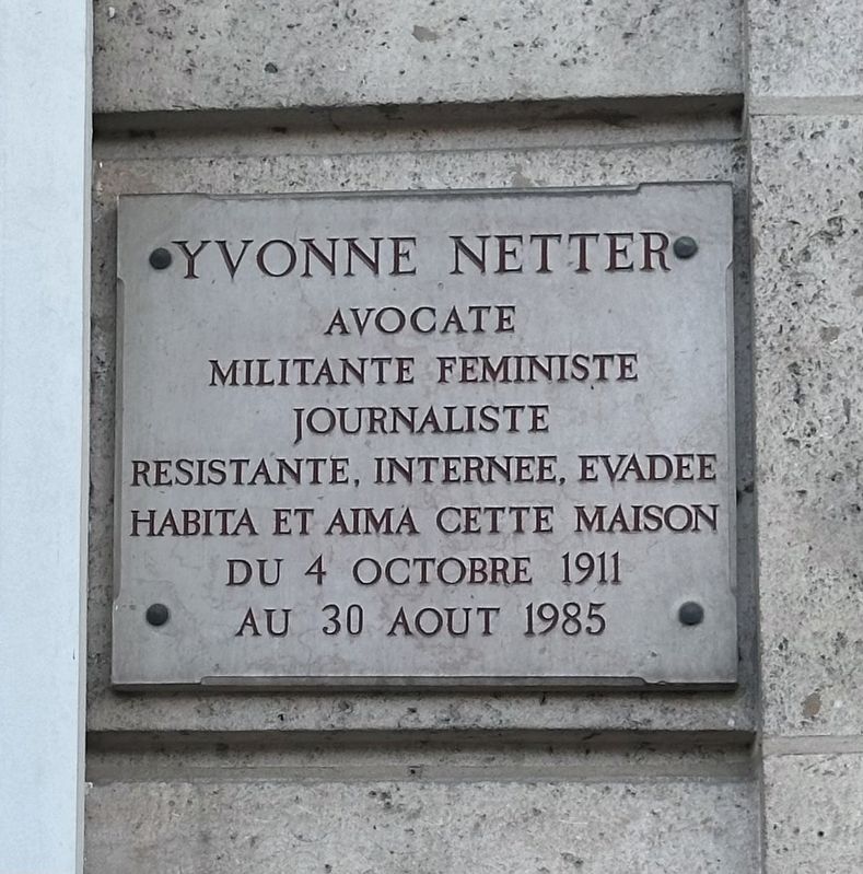Yvonne Netter Marker. Click for full size. Yvonne Netter Marker image. Click for full size.