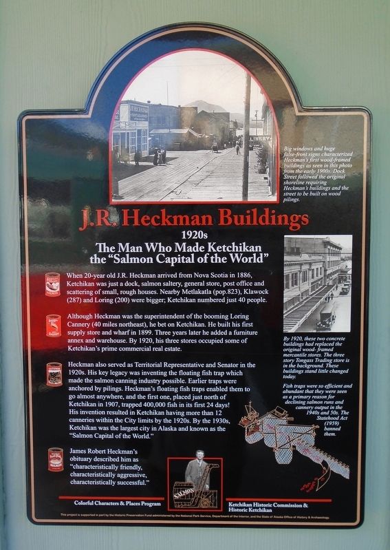 J.R. Heckman Buildings Marker. Click for full size. J.R. Heckman Buildings Marker image. Click for full size.