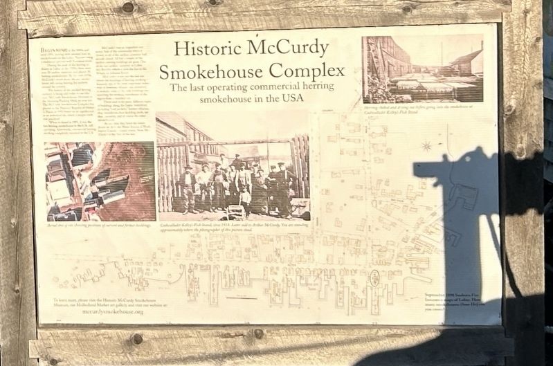 Historic McCurdy Smokehouse Complex Marker. Click for full size. Historic McCurdy Smokehouse Complex Marker image. Click for full size.