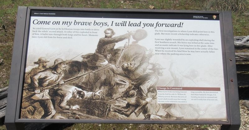 Come on my brave boys, I will lead you forward! Marker. Click for full size. Come on my brave boys, I will lead you forward! Marker image. Click for full size.