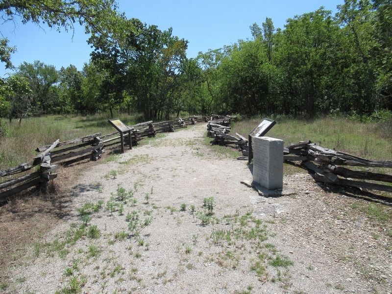 End of the walking trail looking back.. Click for full size. End of the walking trail looking back. image. Click for full size.