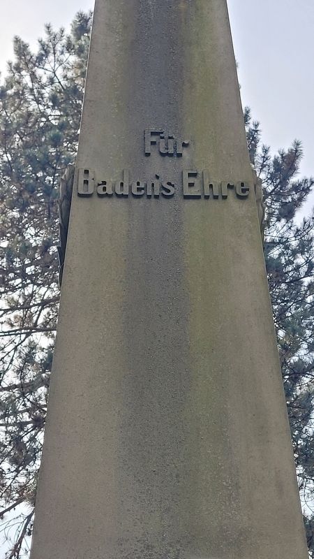 F�r Badens Ehre / For Baden's Honor Marker image. Click for full size.