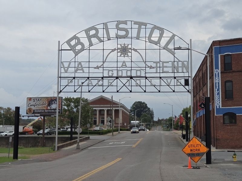 Bristol sign across State Street, approx. 400 ft to the east image. Click for full size.