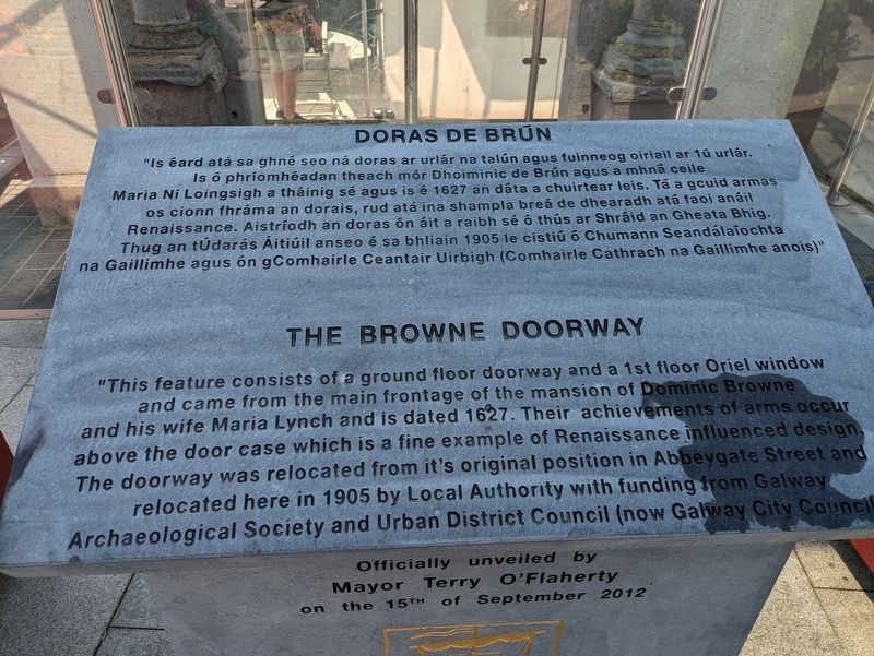 The Browne Doorway Marker. Click for full size. The Browne Doorway Marker image. Click for full size.