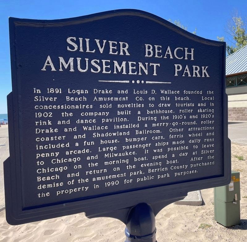 Silver Beach Amusement Park Marker. Click for full size. Silver Beach Amusement Park Marker image. Click for full size.