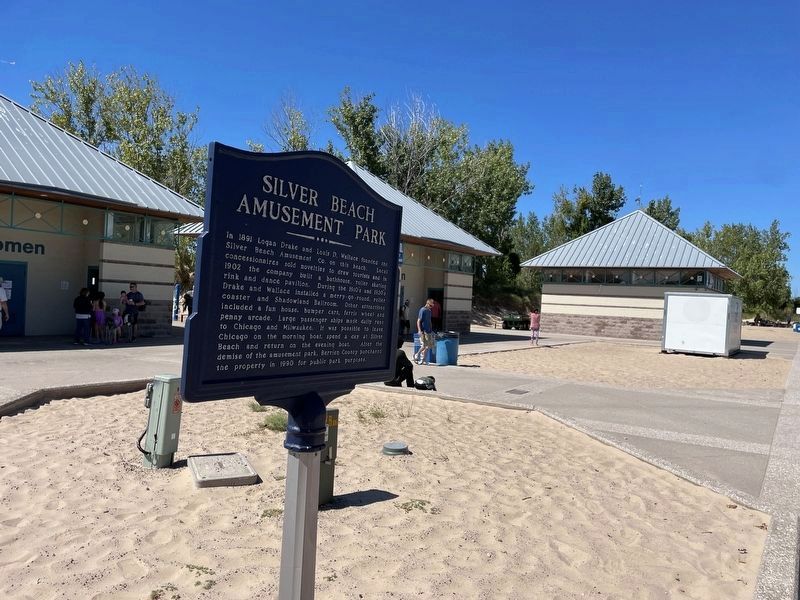 Silver Beach Amusement Park Marker. Click for full size. Silver Beach Amusement Park Marker image. Click for full size.