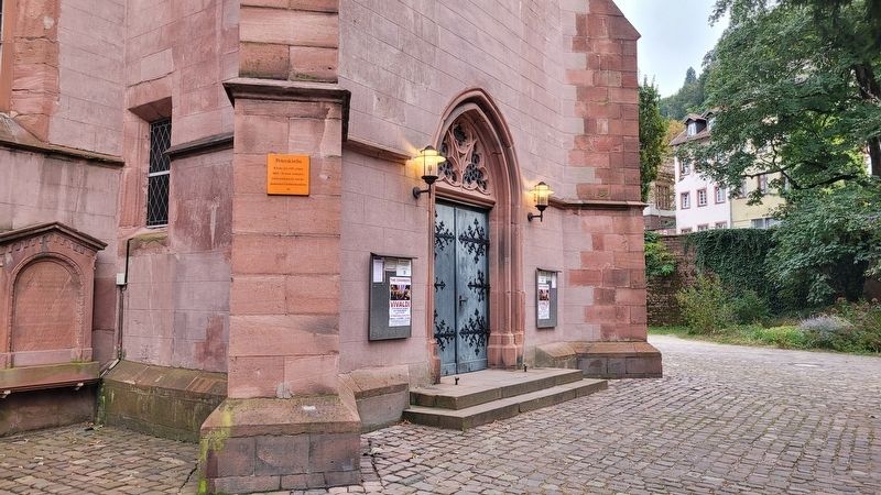 The St. Peter's Church entrance and Marker. Click for full size. The St. Peter's Church entrance and Marker image. Click for full size.