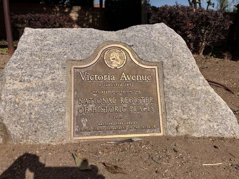 Victoria Avenue National Register of Historic Places Plaque image. Click for full size.