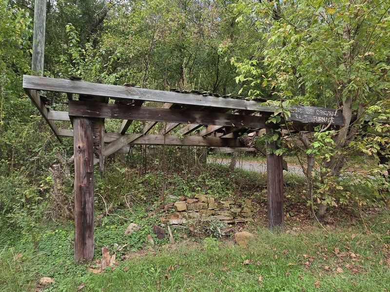 Ruins of the original salt furnace, located at the rear of Salt Park. Click for full size. Ruins of the original salt furnace, located at the rear of Salt Park image. Click for full size.